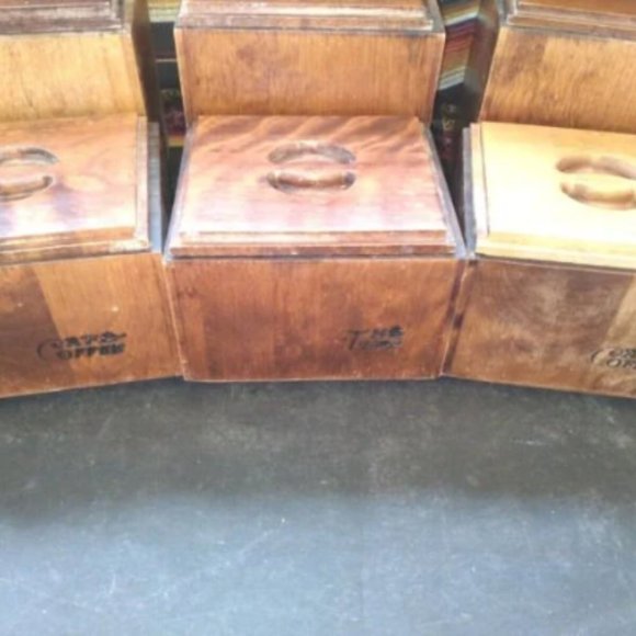 Baribocraft, Canister Box Set of 6 Wood, Made in Canada, Vintage - Picture 3 of 9